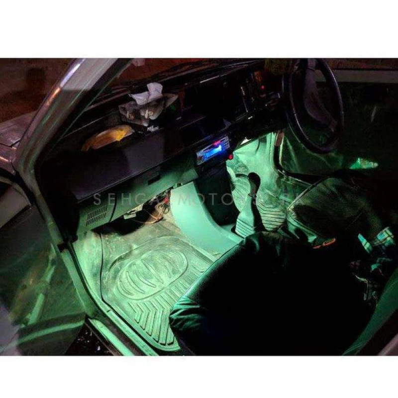 7 Color LED Car Interior Ambient Light | Remote Controlled - Atmosphere Lighting