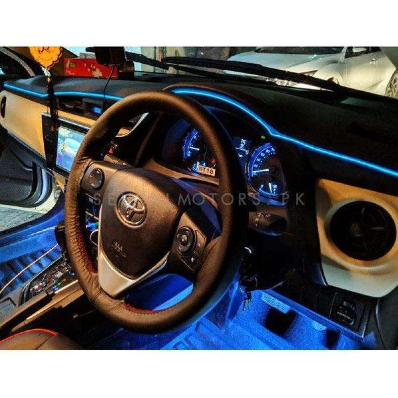 7 Color LED Car Interior Ambient Light | Remote Controlled - Atmosphere Lighting