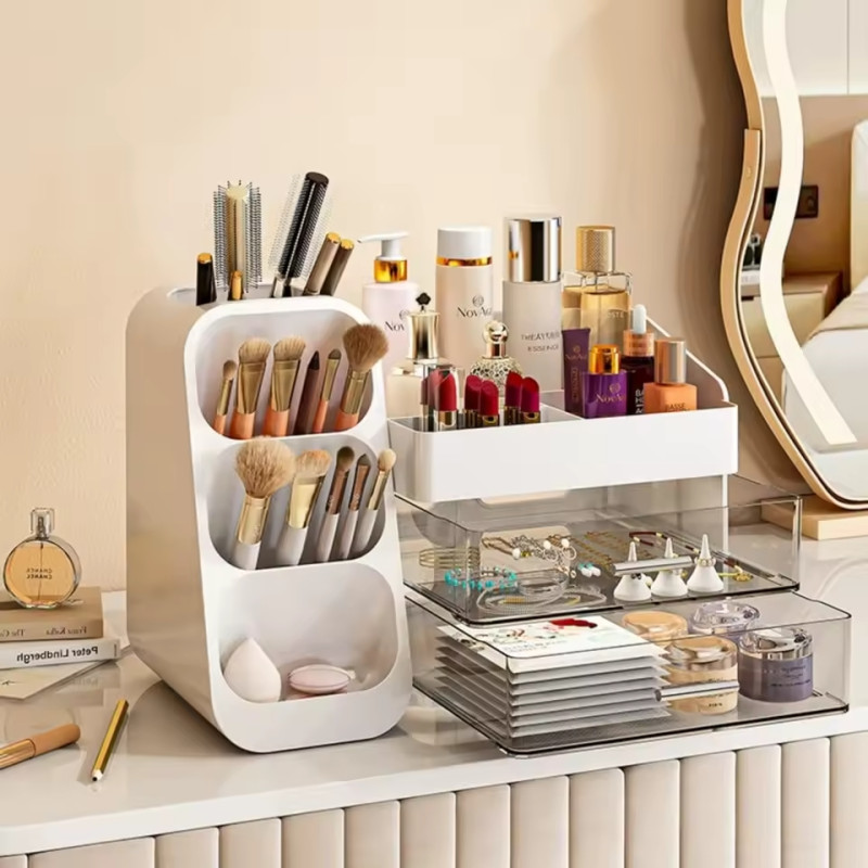 Makeup organizer with Drawers for Vanity,Spacious Cosmetic Display Case,Perfect Storage Solution Your Beauty Essential