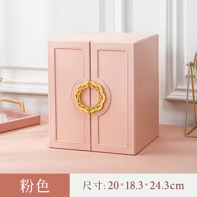 Exquisite Jewelry Storage Box, Large Capacity Organizer for Earrings, Rings, Necklaces, Bracelets, Handmade with Exquisite