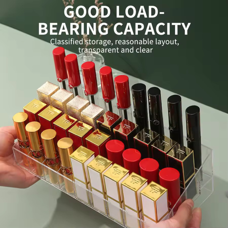 Acrylic Lipsticks Storage Box With 24 Grids