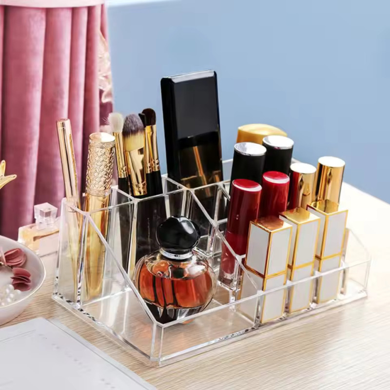Acrylic Lipstick And Makeup Organizer For Vanity