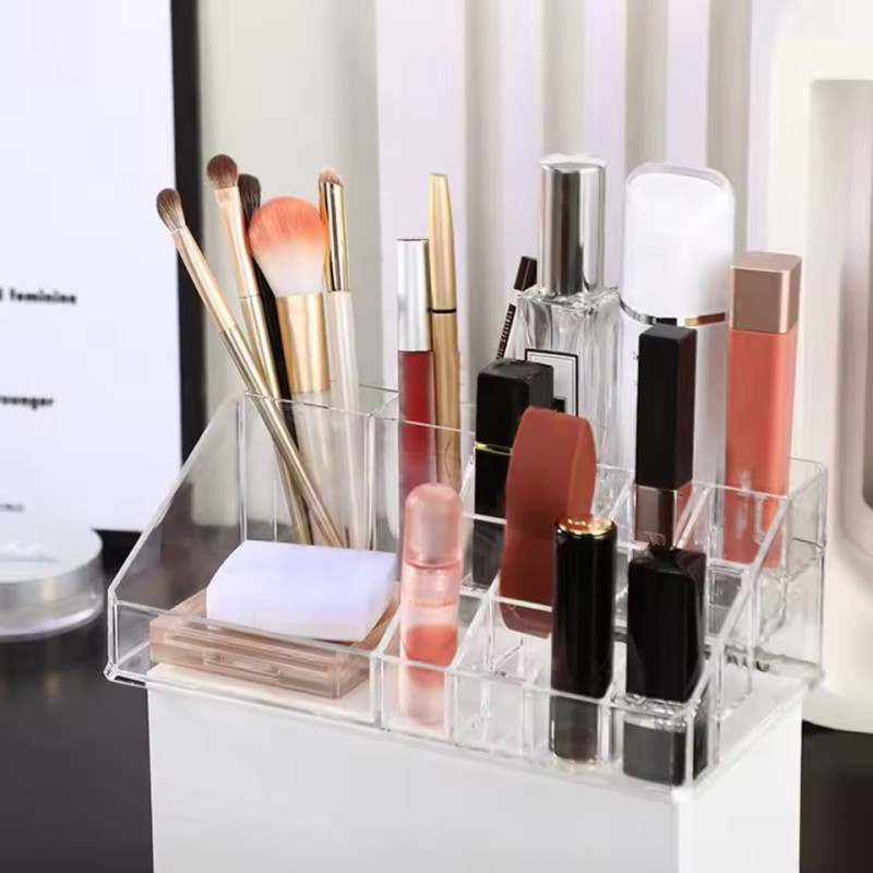 Acrylic Lipstick And Makeup Organizer For Vanity