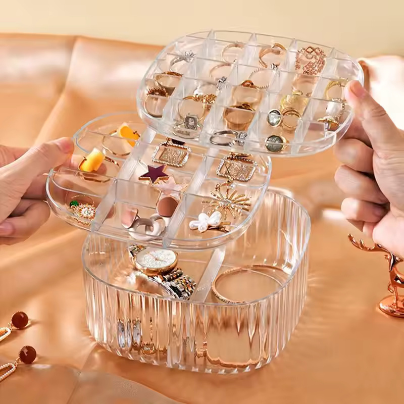 Transparent Crystal Jewellery Organizer