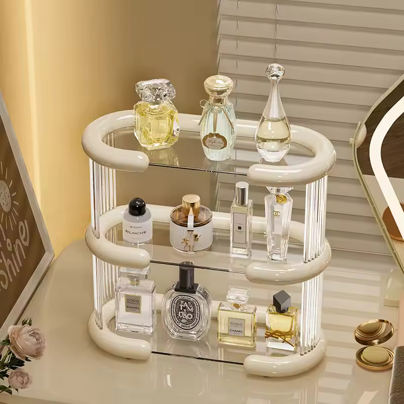 2 & 3 Tier Skin Care And Perfume Organizer For Vanity And Washroom