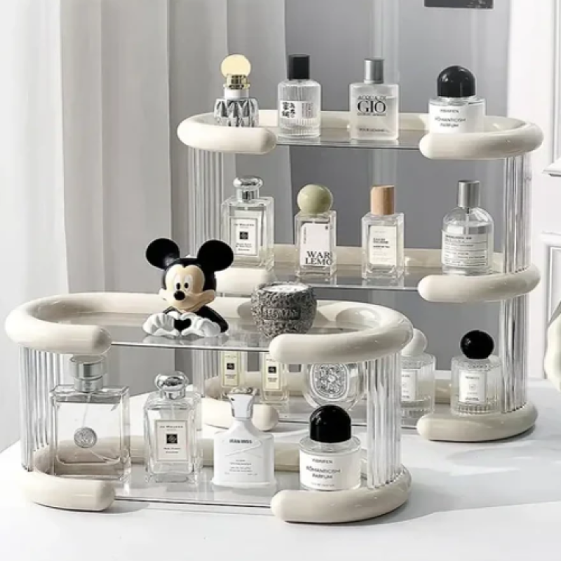2 & 3 Tier Skin Care And Perfume Organizer For Vanity And Washroom