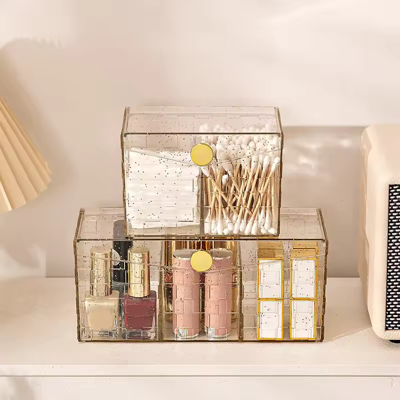 Multipurpose Organizer For Cotton Swab And Makeup