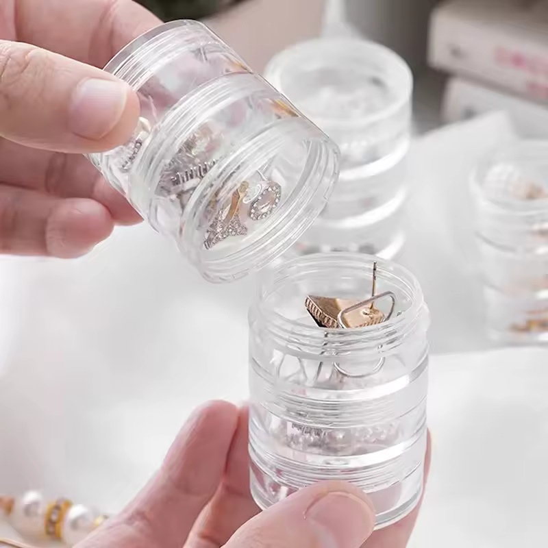 5 Layers Stackable Round Jewelry Organizer