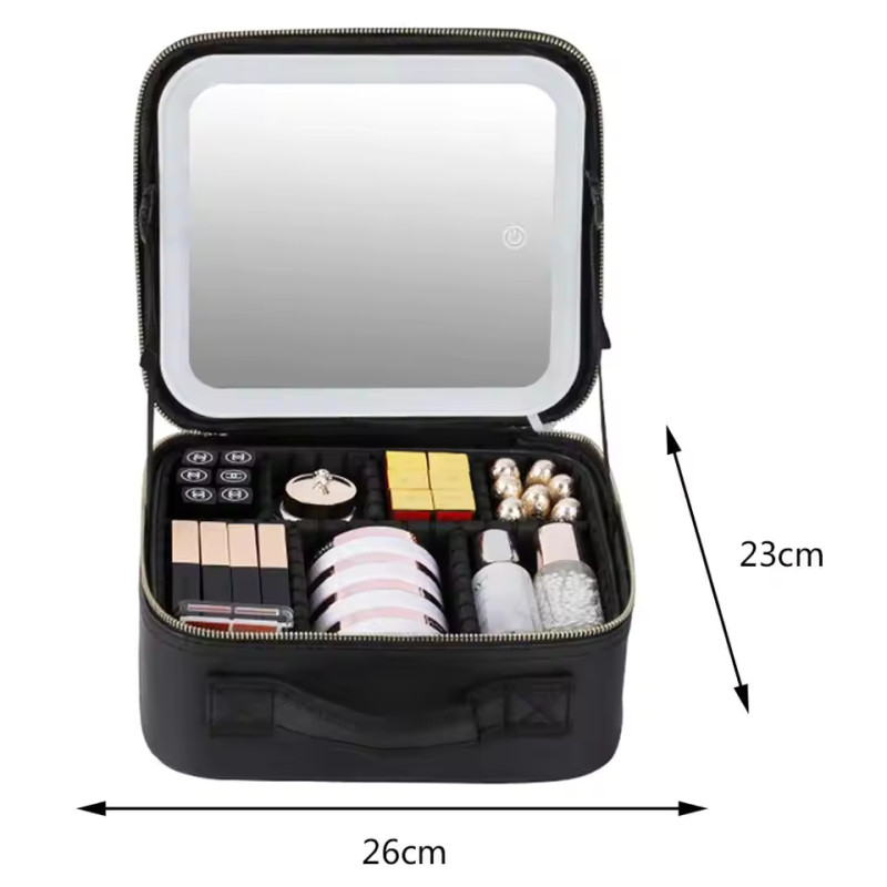Cosmetic Bag With LED Mirror