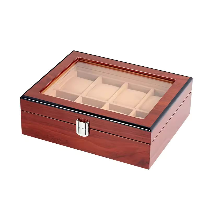 8/10/12 Grid Wooden Watch Organizer