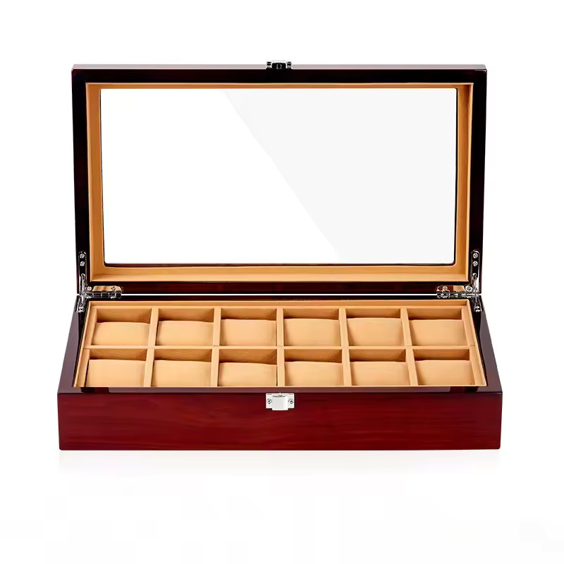 8/10/12 Grid Wooden Watch Organizer