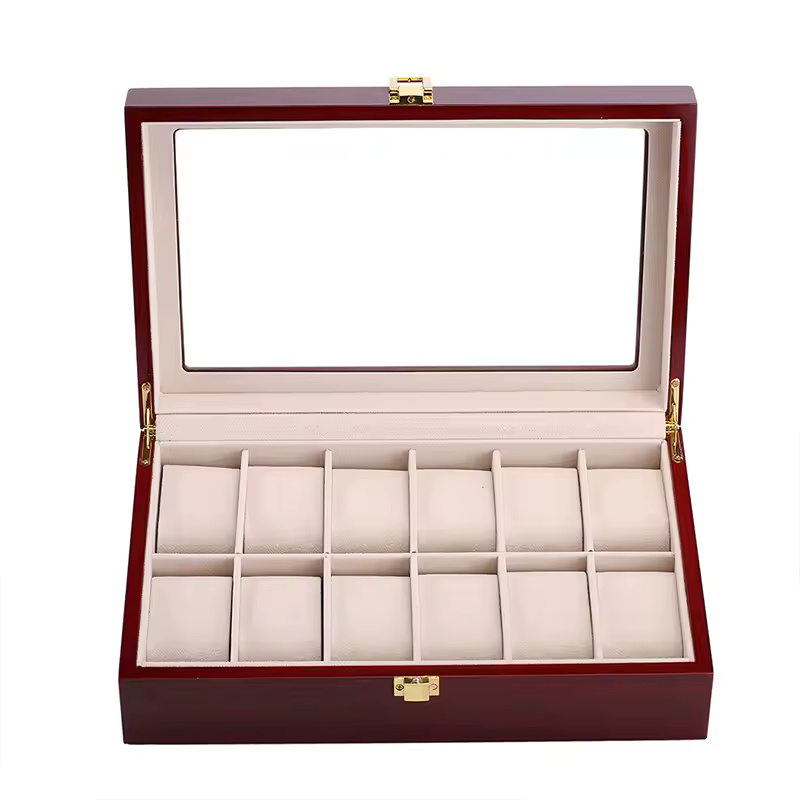 8/10/12 Grid Wooden Watch Organizer