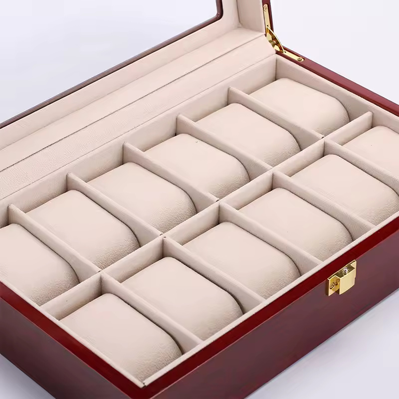 8/10/12 Grid Wooden Watch Organizer