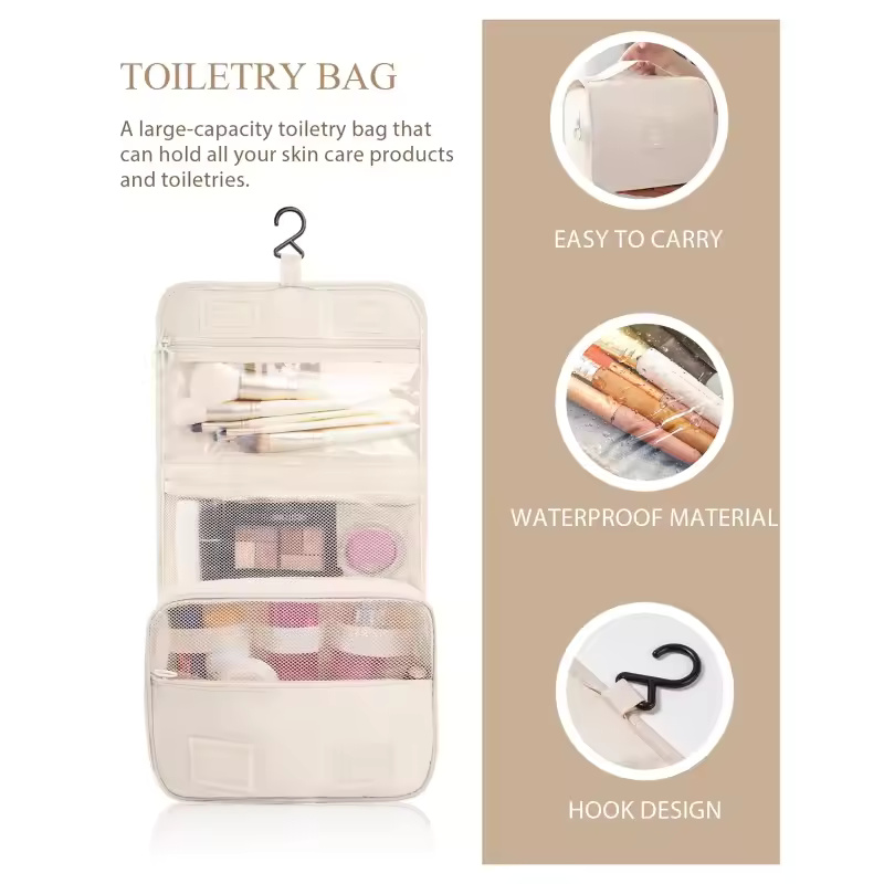 Wall Hanging Toiletry & Cosmetic  Bag