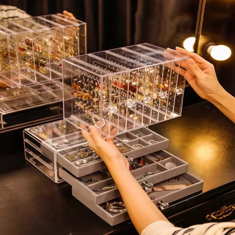 Acrylic Jewellery Organizer With Drawer