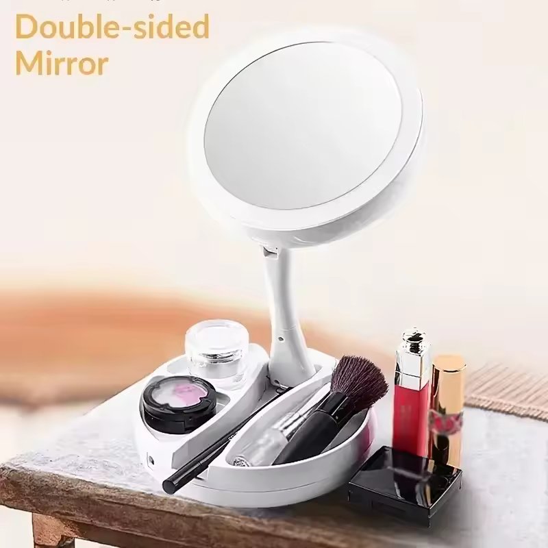Portable Makeup Mirror Makeup Light With 10XMagnification