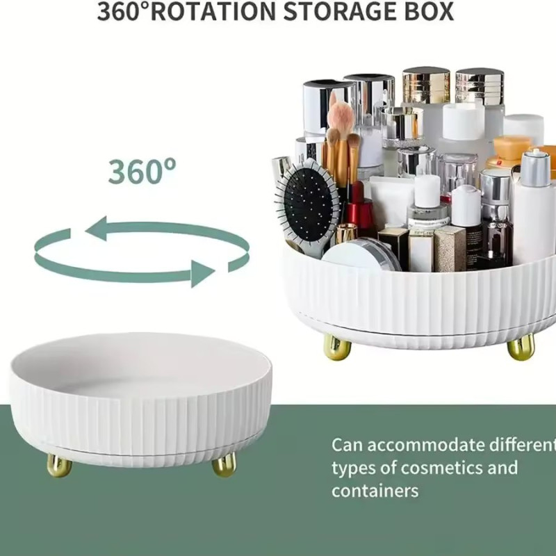 1Pc Rotating Cosmetic Tray,