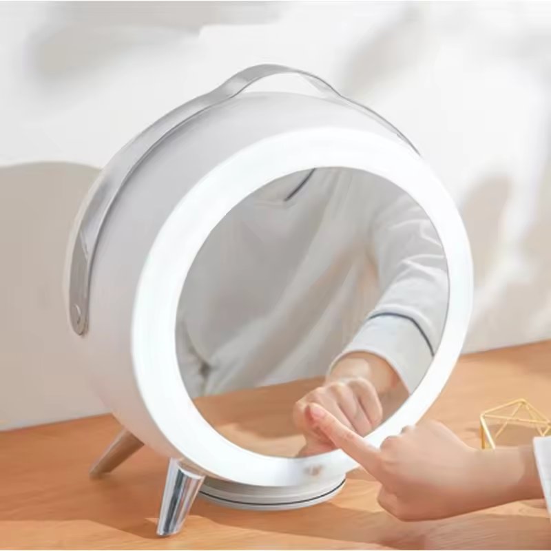 Circular Rotating Led Cosmetic Box