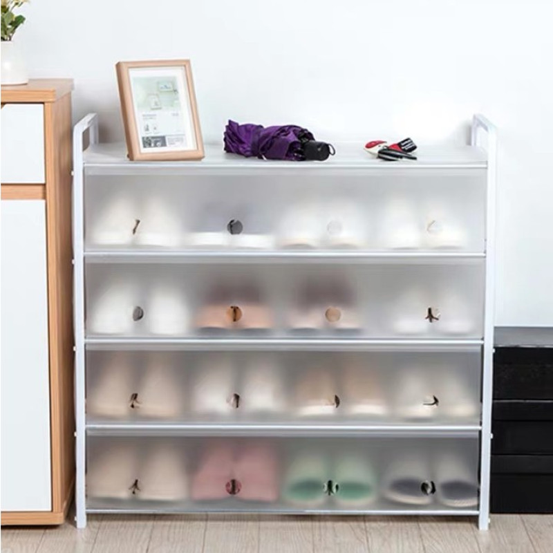 Dust-proof multi-layer shoe rack