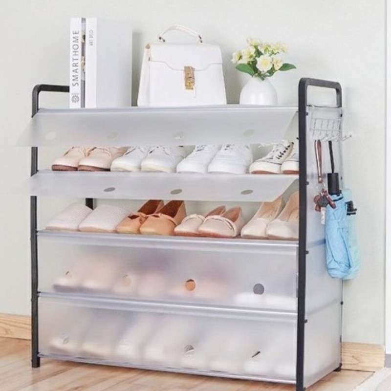 Dust-proof multi-layer shoe rack