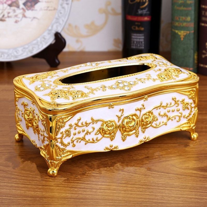 Luxury Tissue Box with Integrated Toothpaste Dispenser