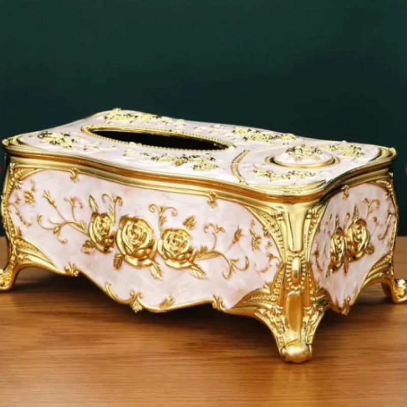 Luxury Tissue Box with Integrated Toothpaste Dispenser