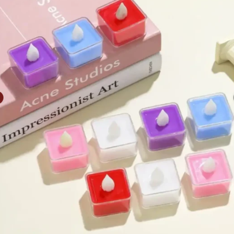 Battery-operated vibrant LED candle lights