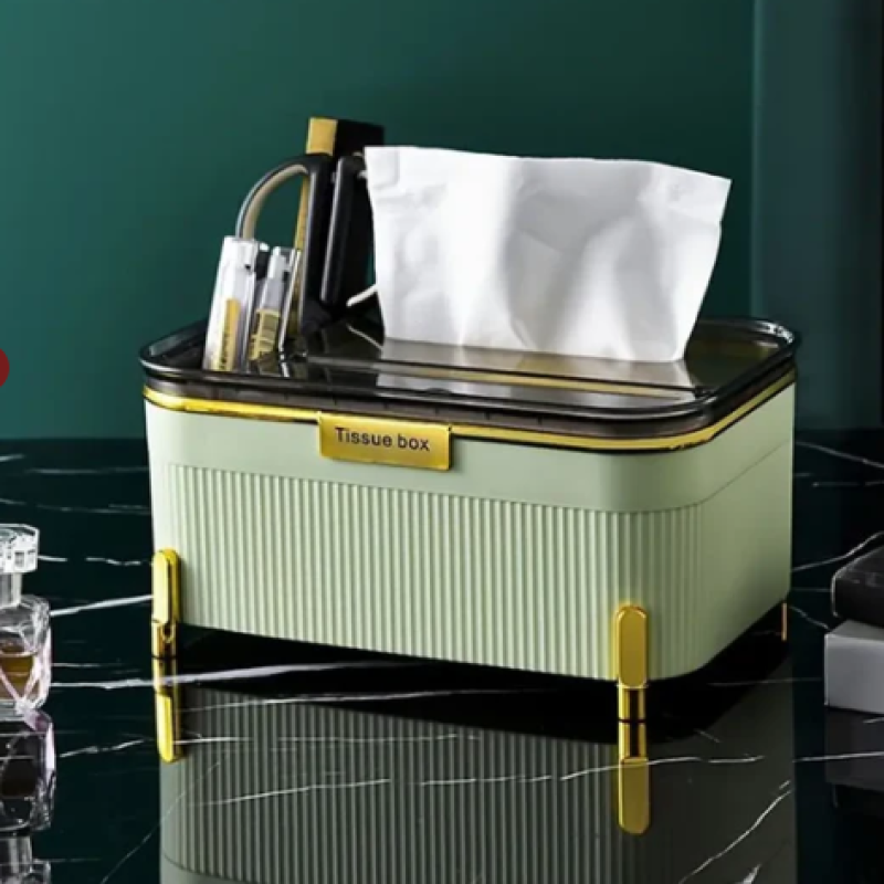 3-in-1 multifunctional desktop tissue holder
