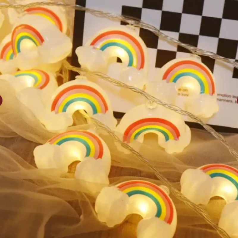 Rainbow LED string lights