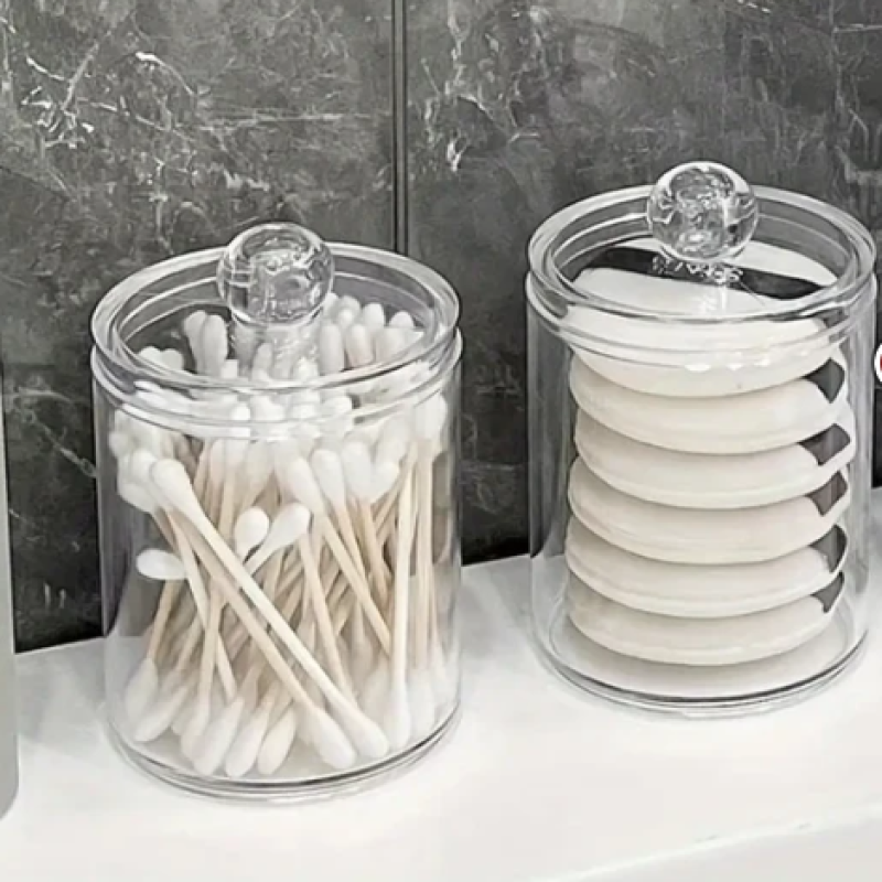 Acrylic cotton swab dispenser