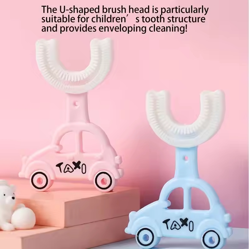 Childrens Toothbrush U & Car shaped Baby Toothbrush