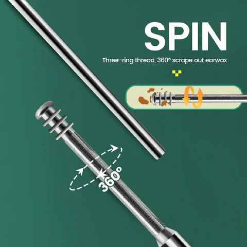 Stainless Steel Ear Wax Removal Kit Effective Earpick & Ear Wax Picker