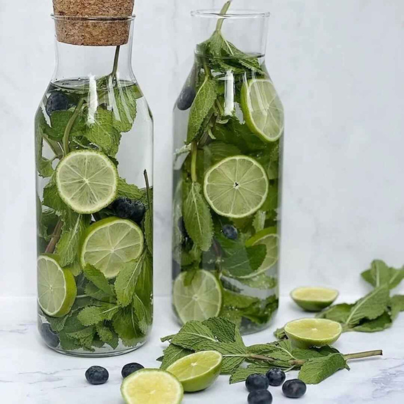 Premium Borosilicate Glass Jar Bottle with Eco-Friendly Wooden Cork Cap