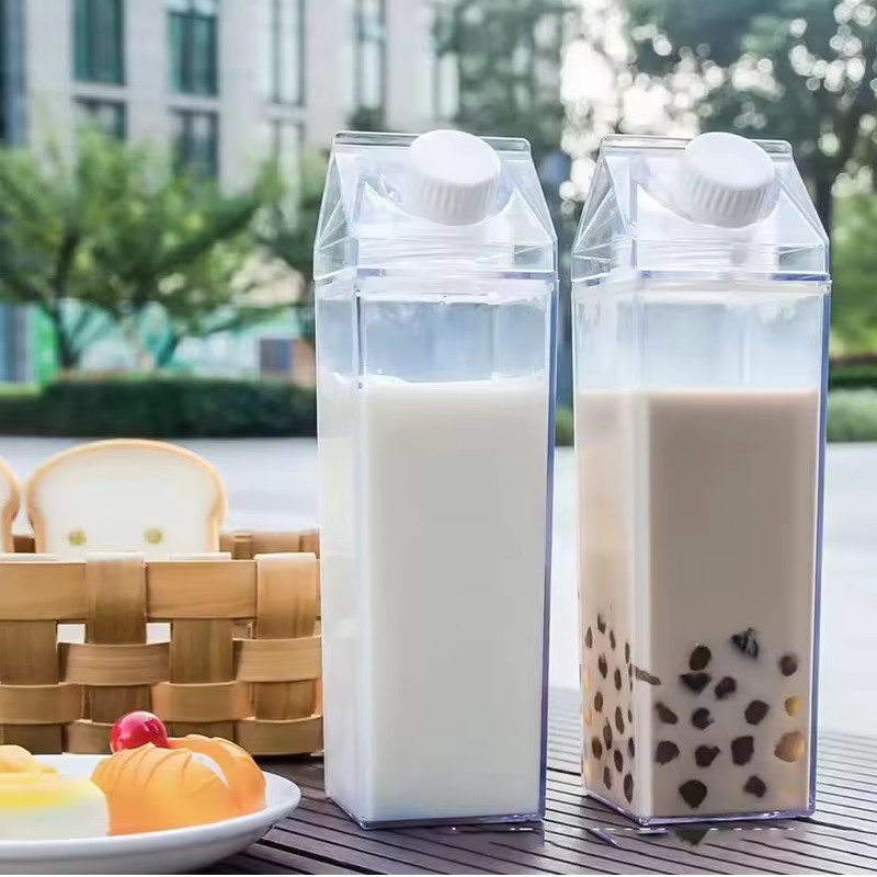 Eco-Friendly Transparent Water Bottle | Reusable Cardboard Milk & Juice Container for Outdoor Adventures