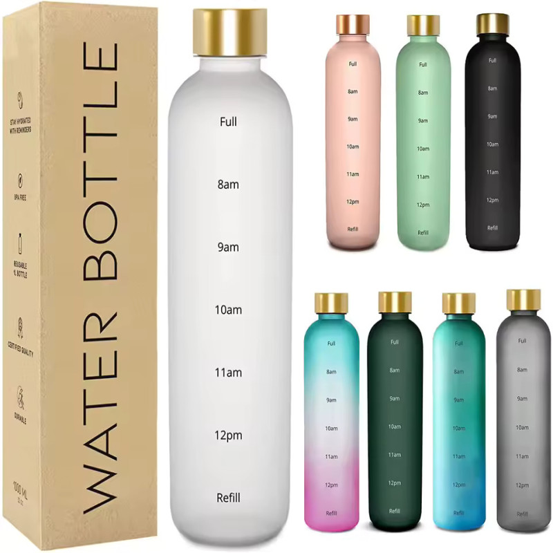 Stay Hydrated on-the-Go with Stankey Arc Bottle - Time Marker Water Bottle for Motivation