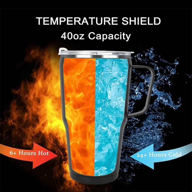 Stainless Steel Double Wall Vacuum Insulated Tumbler - Perfect for Hot & Cold Beverages