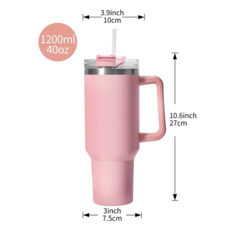 Stainless Steel Double Wall Vacuum Insulated Tumbler - Perfect for Hot & Cold Beverages