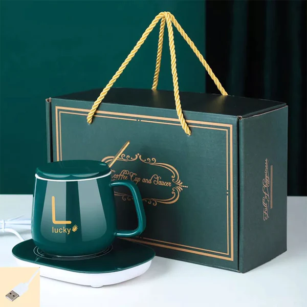 Smart Ceramic Mug with Temperature Control Plate