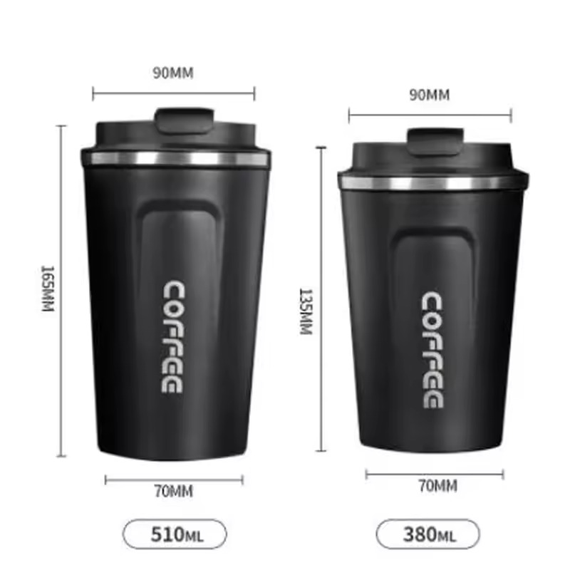 380/510ml Stainless Steel Smart Thermos Mug – Ideal Thermal Cup for Coffee Lovers