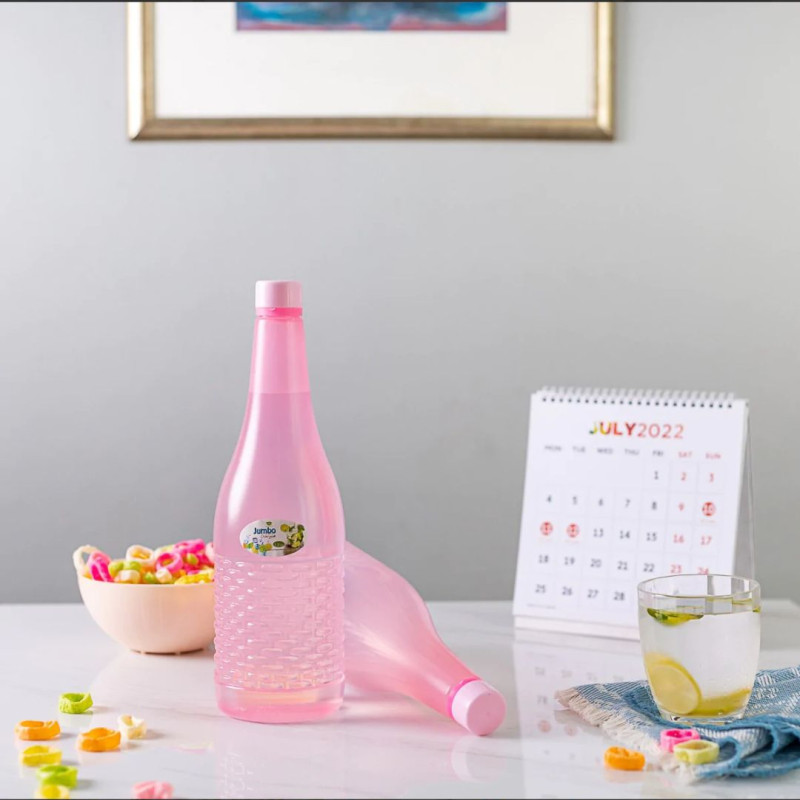 Super Cool Jumbo Plastic Water Bottles - Ideal for Fridge Storage