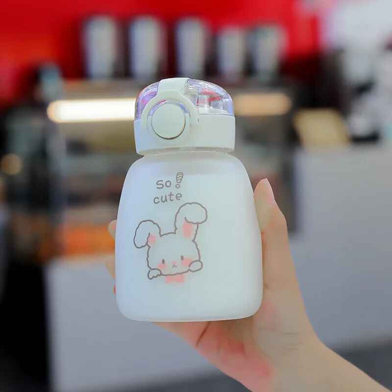 Fun Animal-Themed Kids Cartoon Water Bottle with Straw – Perfect for School!