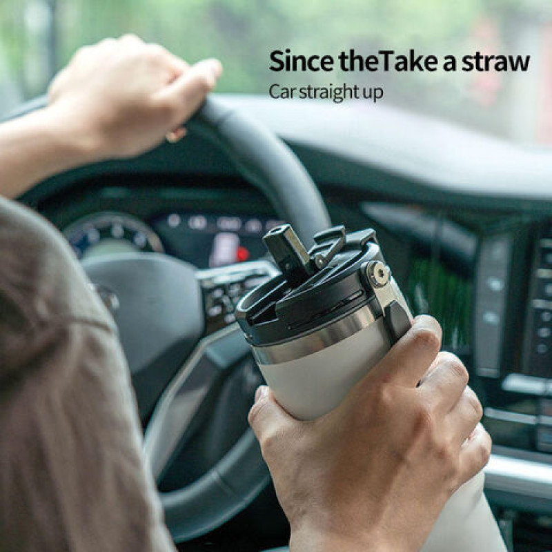 750ml Stainless Steel Tumbler with Straw - Durable & Stylish Drinkware