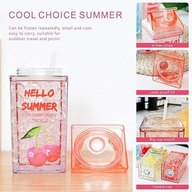 Cute 430ml Kawaii Water Bottle Perfect for Summer Hydration