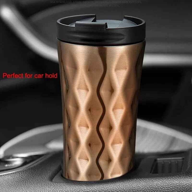 Premium Portable Stainless Steel Coffee Mug 500ml Insulated Travel Tumbler