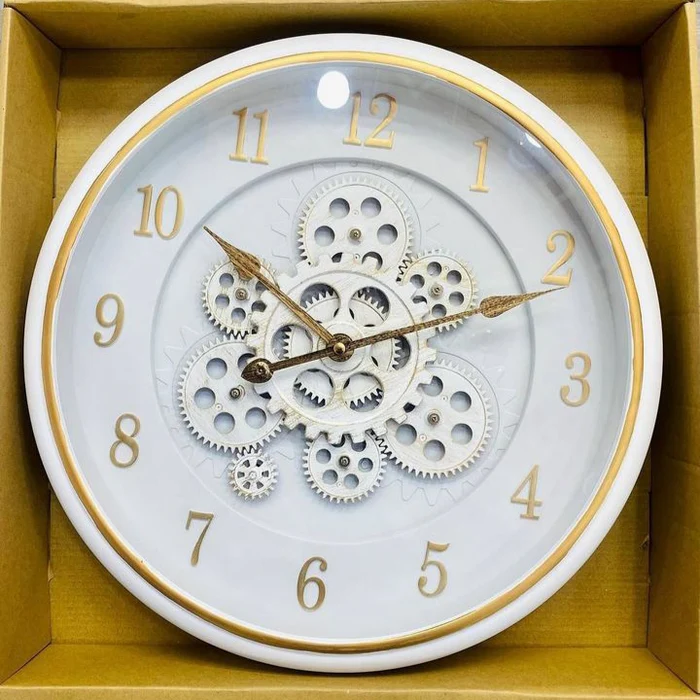 Vintage Rustic Wall Clock - Industrial Charm for Any Space