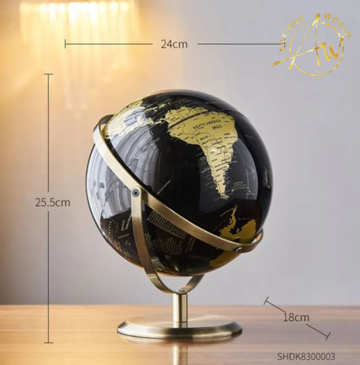 Vintage-Inspired Retro World Globe - Stunning Home Decor