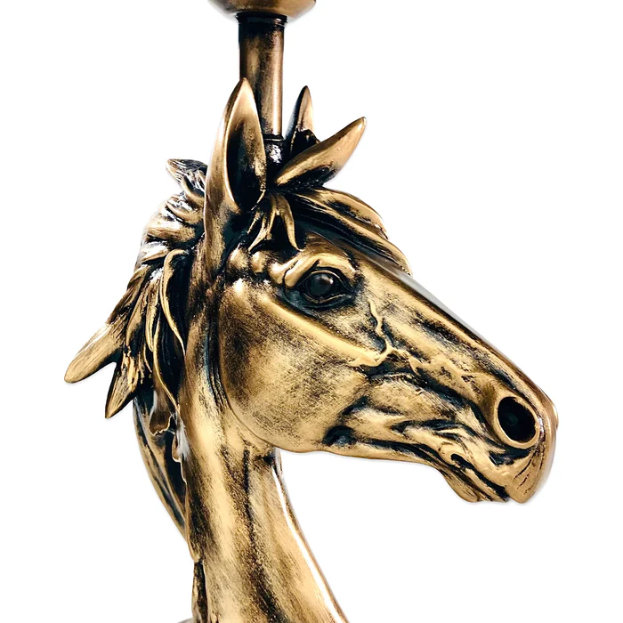 Antique Copper Horse Lamp - Vintage Charm for Your Home