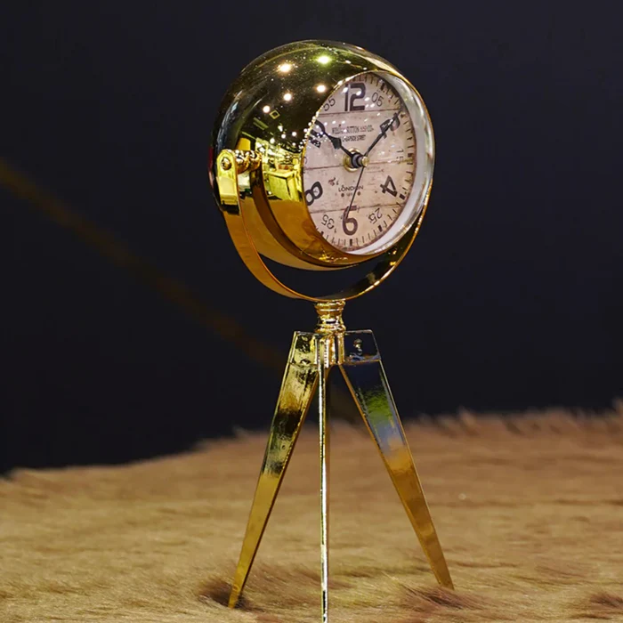 Retro Tripod Timepiece - Timeless Elegance for Your Decor