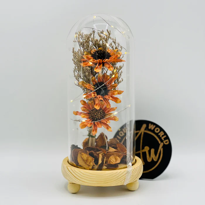 Floral Glow Globe - Enchanting Decor for Any Space