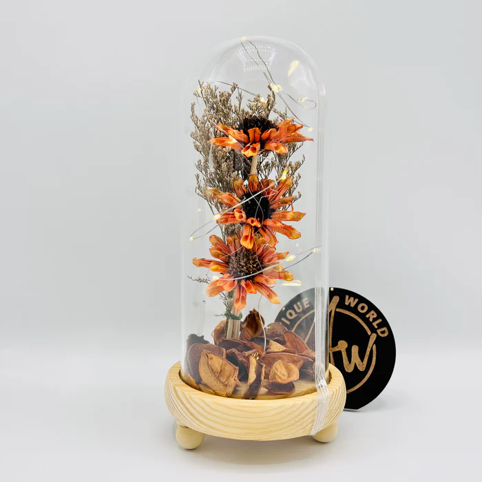 Floral Glow Globe - Enchanting Decor for Any Space